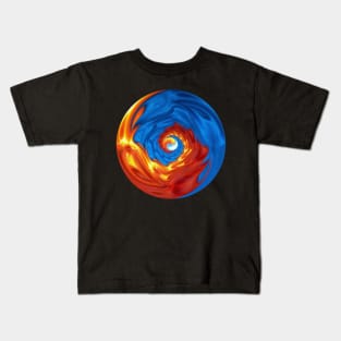 Vortex of Fire and Water Kids T-Shirt